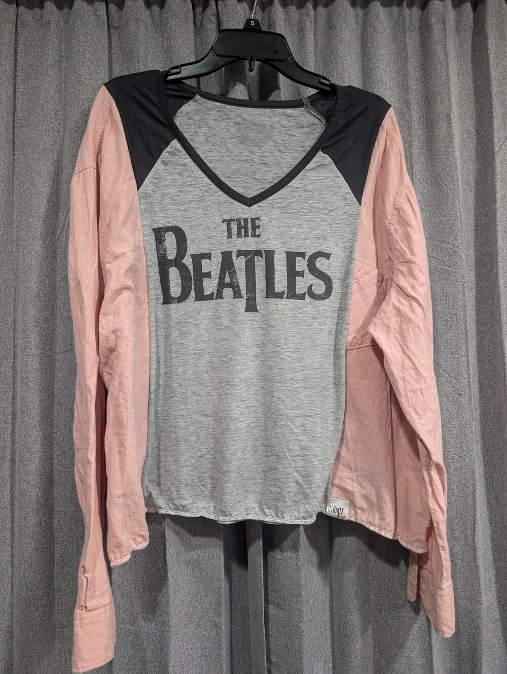 Upcycled Flannel Mash Up Top - The Beatles